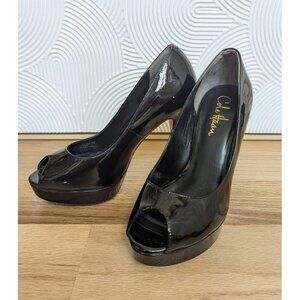 Cole Haan Nike Air Patent Leather Stiletto Heels Womens 6 Black